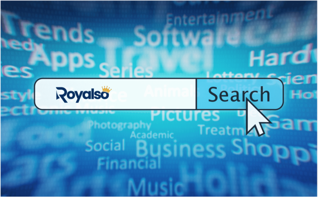 Royalso AI searches and overview