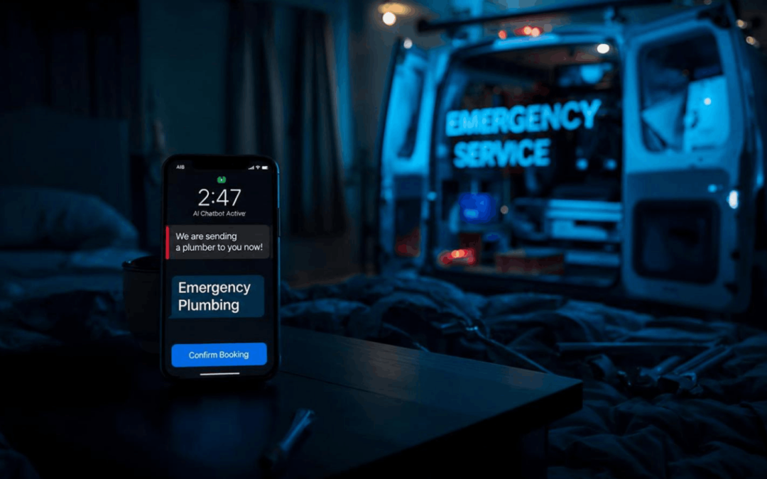 How Plumbers & HVAC Techs Are Using AI Chatbots to Book 2 AM Emergency Calls