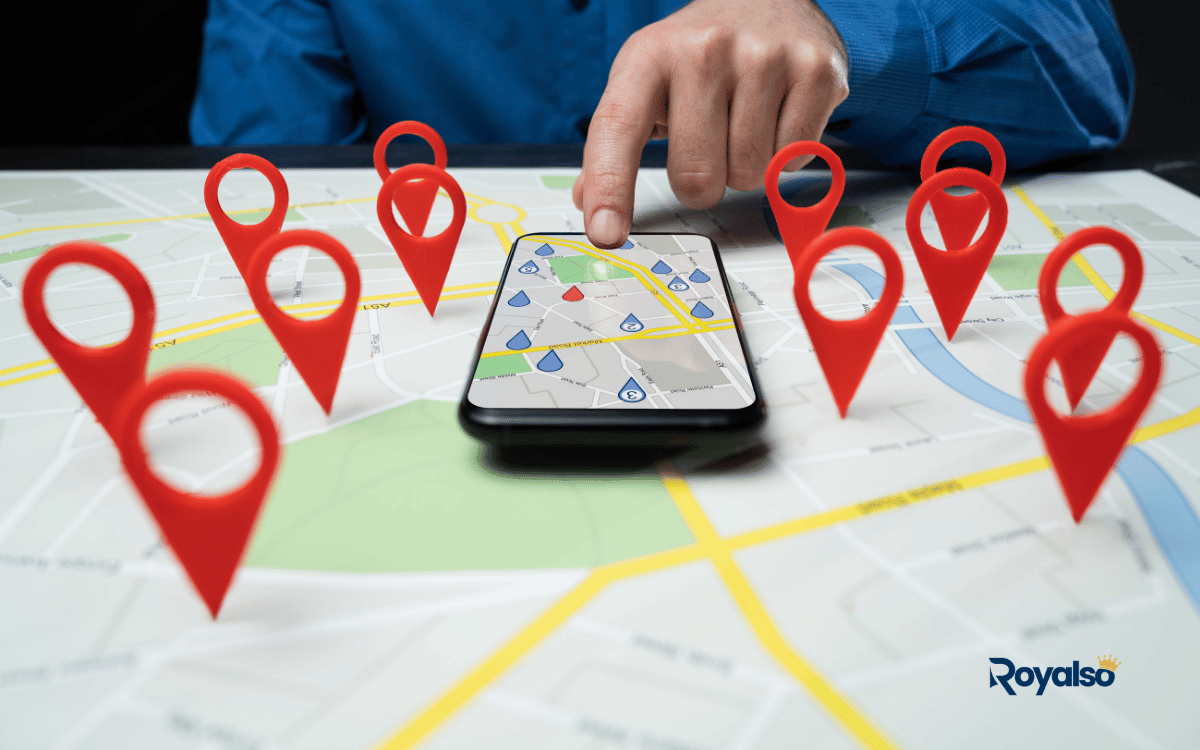 local-seo-google-maps-ranking-contractors-royalso Google Map showing contractors and service businesses ranking